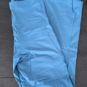 Teal Maternity Flare Leggings